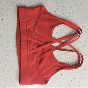 Coral lululemon Energy Bra Size 6